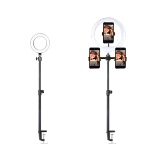 Điện Thoại Di Động Phát Sóng Trực Tiếp Đứng Vòng LED Lấp Đầy Ánh Sáng Neo Selfie Làm Đẹp Thiết Bị Chụp Hình Để Bàn Kính Thiên Văn Cực BK0D