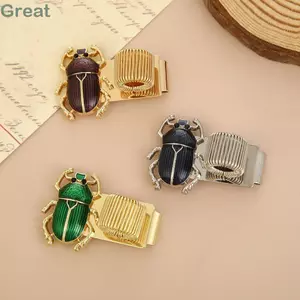 Kẹp bút bọ cánh cứng tuyệt vời, đàn hồi với kẹp bút vòng, Hộp đựng bút bọ cánh cứng bằng kim loại di động dành cho học sinh & người yêu sách