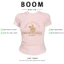 BOOM Áo Baby Tee Nữ Cotton Ôm Body-Áo Thun Ngắn Tay Y2K In Hình PhongCách Mùa Hè, Cổ Tròn Hàng Đầucách hàn quốc phong623