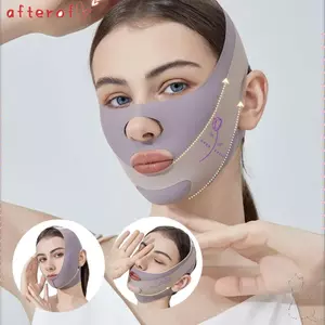 Giấc ngủ điêu khắc mặt AFOF, Đai thắt lưng nâng cơ mặt hình chữ V thoáng khí, Làm mát di động có thể điều chỉnh cằm lên cho phụ nữ