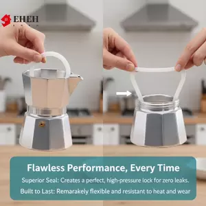 Bộ nâng cấp tấm lọc đệm bằng thép không gỉ với 2 vòng Gel silicon thay thế chống rò rỉ cho máy làm Espresso VN