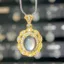 Pháp Retro Ren Mặt Dây Chuyền Fritillary Tự Nhiên Giữ Màu Đồng Mạ Vàng dát Zircon Tất Cả Trận Đấu Sang Trọng Vòng Cổ Mặt Dây Chuyền 2026-6-26