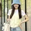 Áo Vest dệt kim nữ ngọt ngào Hàn Quốc khâu ren ngắn xếp lớp phù hợp