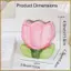 Hộp Đựng Bút Cho Phụ Kiện Bàn Làm Việc Thiết Kế Hoa Tulip Dễ Thương Thẩm Mỹ Màu Hồng Cọ Trang Điểm Giá Đỡ Bút Chì Trang Trí Nhà Quà Tặng Sinh Nhật