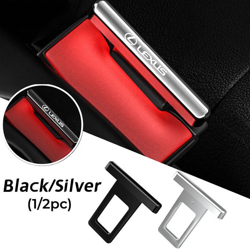 1 / 2 Chiếc Xe Lexus Mini Dây An Toàn Canceller Ẩn An Toàn Dây An Toàn Khóa Kẹp Giảm Thanh Báo Động Cho Xe Lexus rx 570 RX300 LX570 CT200H NX250 RX350 LX470 IS NX ES