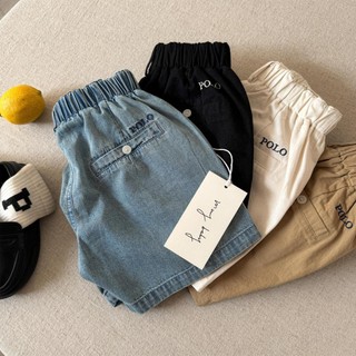 Quần Short Denim Chất Lượng Cao Mùa Hè 2025 Phong Cách Mới Phù Hợp Với Quần Short Bé Năm Điểm