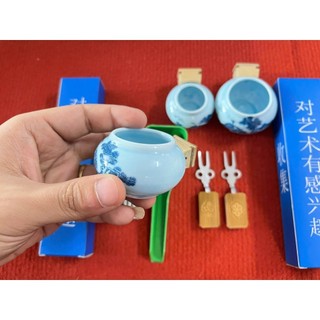 Combo Cóng cho lồng chào mào gồm 1 bộ cóng chợ +2 xiên triện+1 rọ+1xúc nhựa+2 cóng hút tàu giá rẻ