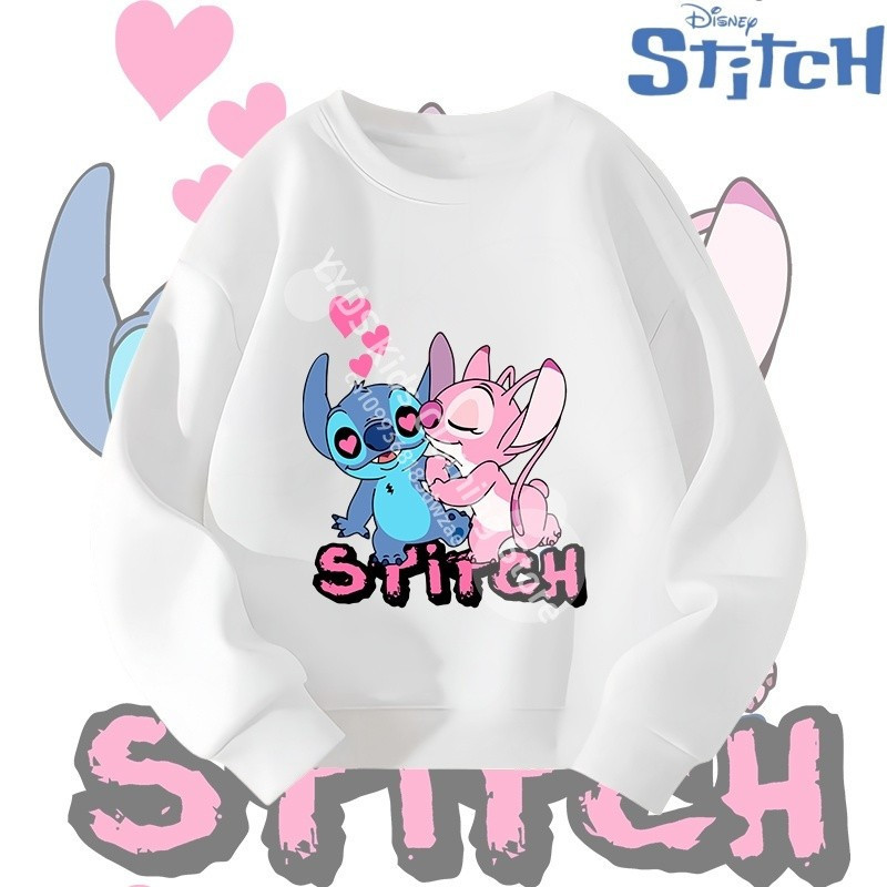 Thời Trang Trẻ Em Hoạt Hình Stitch In Áo Len Cho Ngoài Trời Mặc Thường Ngày Bé Gái Áo