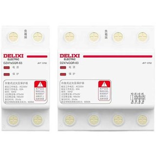 Delixi Tự Phản Hồi Quá Áp Lực Bảo Vệ Tự Động Đặt Lại 40A50A 63A 80A Ngắt Mạch Mở 220V