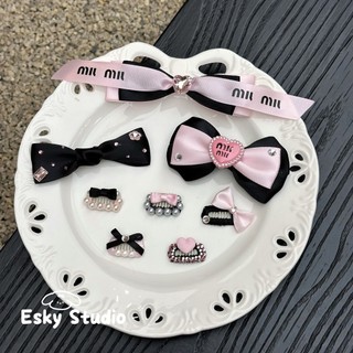 Kẹp tóc thú cưng bằng thép không gỉ màu đen/hồng cho Maltese, Yorkshire Terrier, Bichon, Teddy