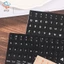120 Phím Nhãn dán bàn phím chống nước tiêu chuẩn mờ Bảng chữ cái VN