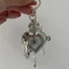 Đồng hồ Steampunk SMILE, Cặp đôi cổ điển nhìn trái tim rỗng Đồng hồ bỏ túi, Mặt dây chuyền hình trái tim rỗng Thiết kế móc khóa phong cách thời trang Dây chuyền đồng hồ nam nữ