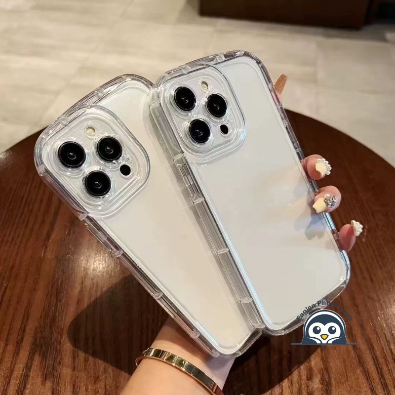 Ốp Điện Thoại Trong Suốt Dễ Thương Cho Vivo iQOO 13 12 9 SE 7 Z10 Z10X Z9 Z9X Turbo Pro Z8 Z8X Z7 Z7i Z6 Lite Z5 Z5X Z3 5G 4G Vỏ Bảo Vệ Đơn Giản Vỏ Mềm Chống Sốc