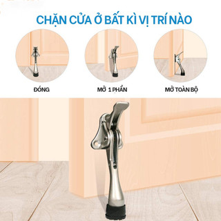 【🔥Rẻ AIMVUKES】Chặn cửa chân móng ngựa có lẫy gạt Home Decor CMG1 chống va đập cửa ở bất kì vị trí