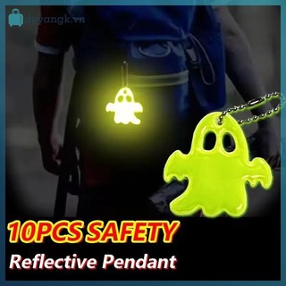 Deyangk 5 / 10 Miếng Móc Khóa Thiết Kế Phản Quang Hai Mặt Ma Quyến Rũ - Phụ Kiện Đêm Halloween Thời Trang Và Vui Nhộn, Quà Tặng VN