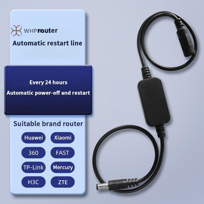 < WHPHous-t > Đặt lại tắt nguồn tự động 24H Bộ khởi động lại 5V-15V Rout-er Bộ định tuyến đặt lại WiFi Thời gian khởi động lại Mô-đun thời gian