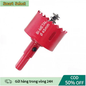 Mũi Khoét Lỗ Tròn 60mm, 90mm, 110mm, Có Mũi Khoan Định Tâm, Chất Liệu Thép Gió HSS, Dùng Cho Các Loại Máy Khoan Đầu Kẹp,