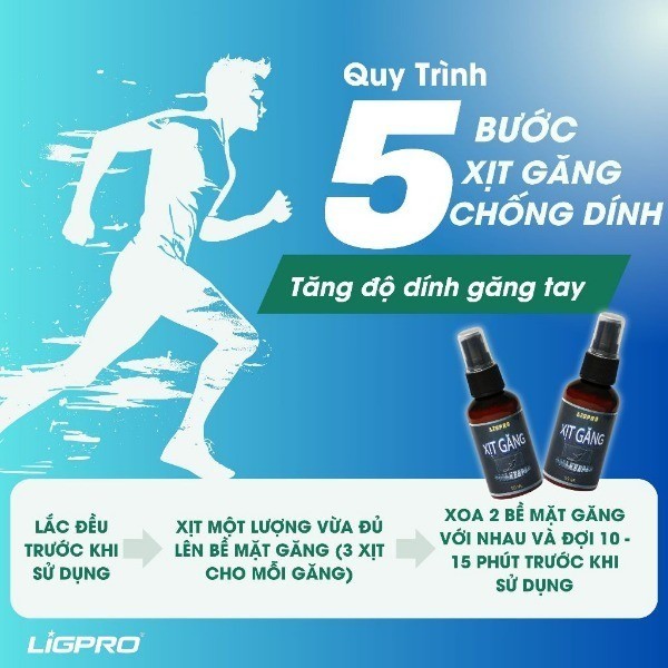 Xịt găng tay thủ môn LIGPRO 50ml Tăng độ bám dính và cấp ẩm cho găng tay thủ môn