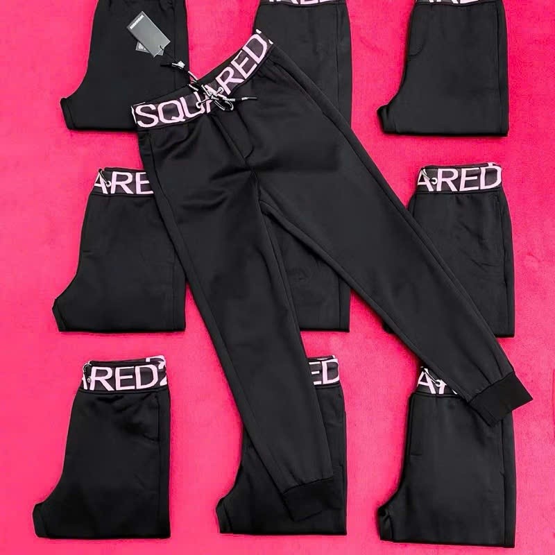 Quần Jogger Thêu Cạp DQS KCloset Quần Nỉ Dày Dặn Dáng Rộng Nam Nữ NA02