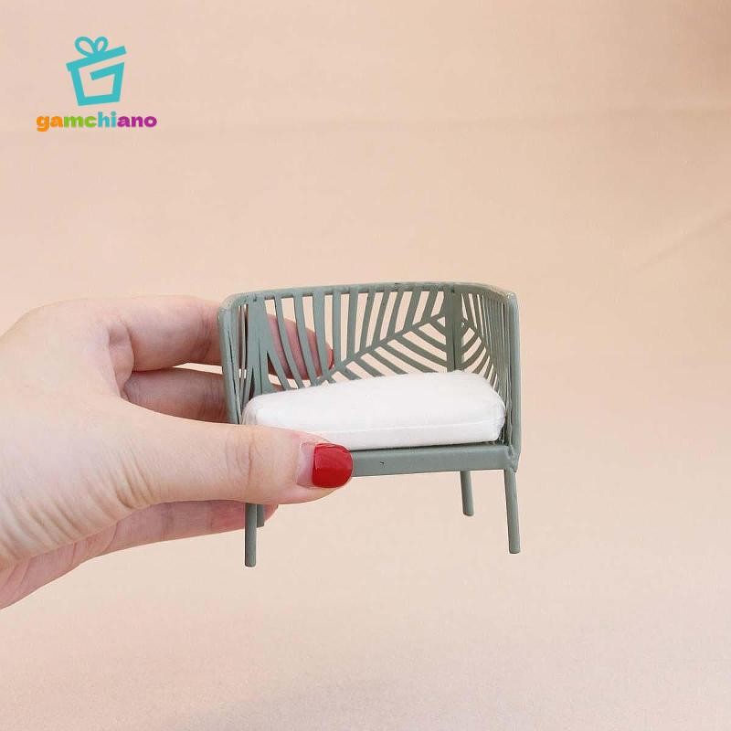 Gamchiano 1 / 12 Nội Thất Nhà Búp Bê Phụ Kiện Búp Bê Kim Loại Món Quà Trang Trí Giả Vờ Chơi Đồ Nội Thất Thu Nhỏ Cho Búp Bê Phòng Khách Diorama