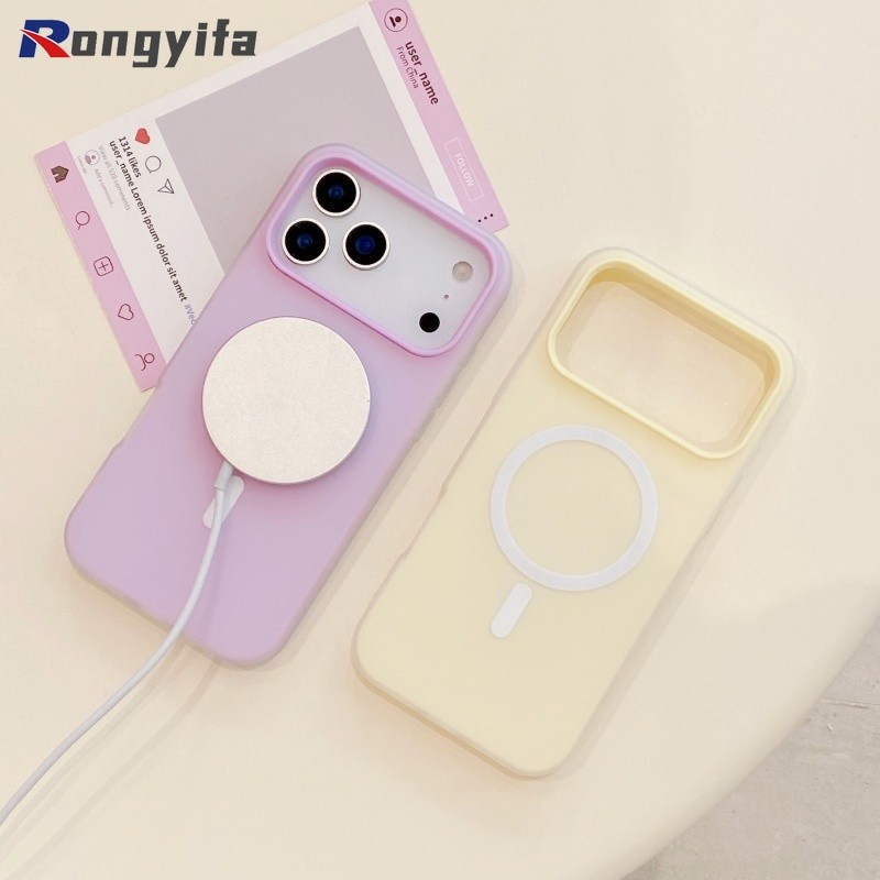 Ốp Điện Thoại Sạc Không Dây 2 Trong 1 Cho Tecno Spark 40 Pro Plus 40C 30 Pro 30C 20 Pro Plus 20C 10 GO 2025 2024 2023 2022 Vỏ Màu Kẹo Dễ Thương Mezzanine Có Thể Giữ Ốp Lưng Thẻ