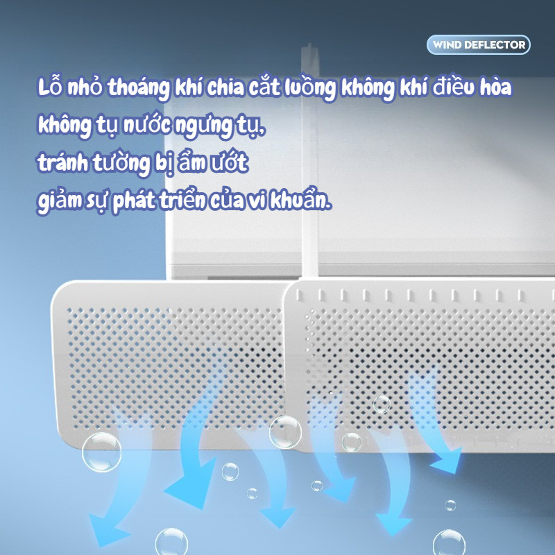 Ba cánh có thể thu vào điều hòa không khí tấm chắn gió mà không cần cài đặt,Chống Gió Thổi Thẳng