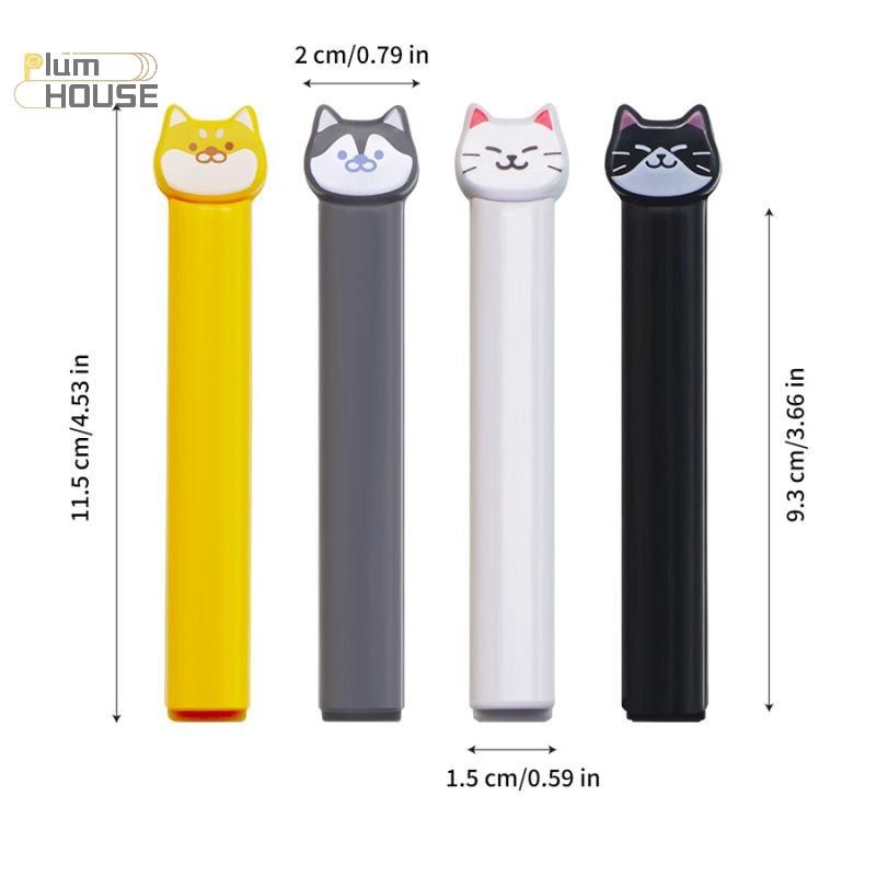 PlumHOUSE Kẹp niêm phong túi thực phẩm dễ thương, bộ 1/4/8/12 chiếc, có thể tái sử dụng