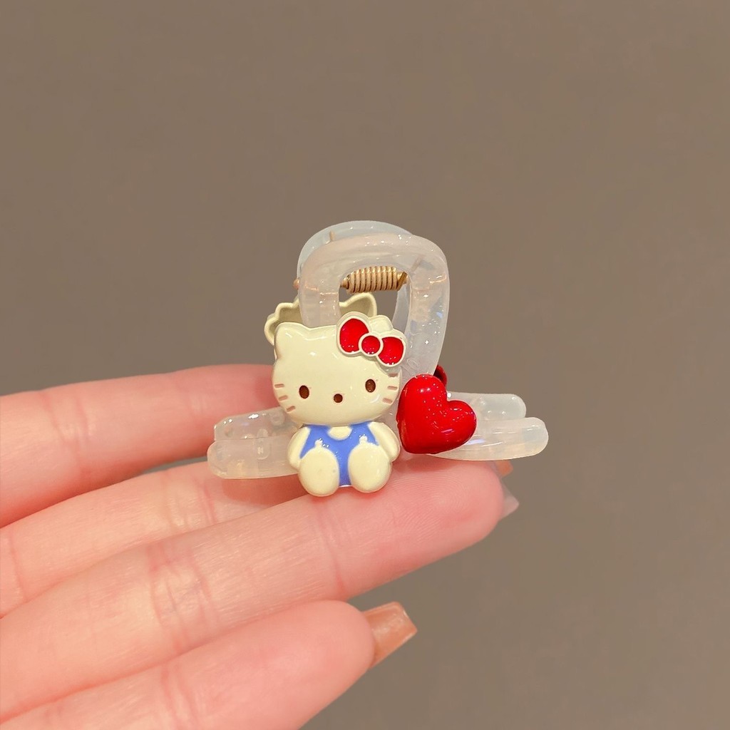 Kẹp Gài Tóc Hình Trái Tim Mèo Dễ Thương, Phù Hợp Cho Mũ Nón Và Buộc Tóc