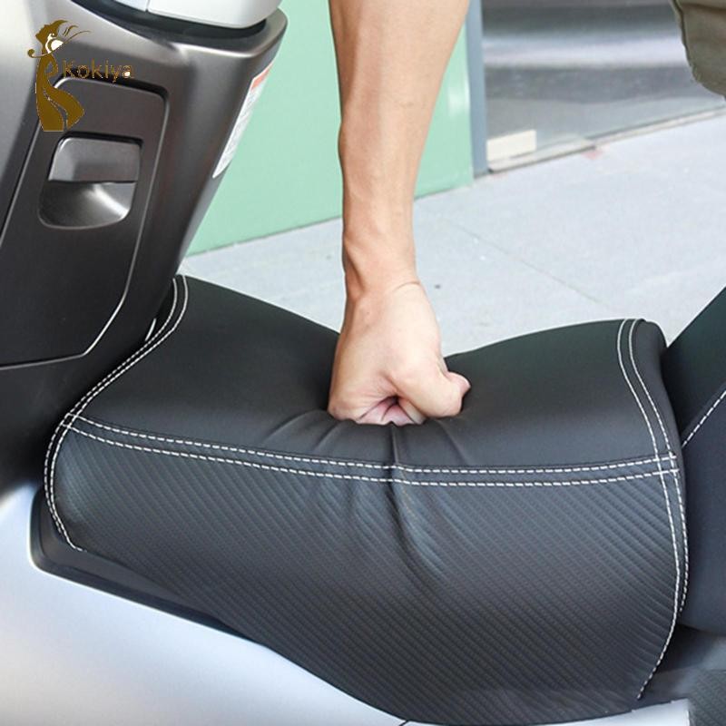 Xe Máy Trước Ghế Trẻ Em Bình Nhiên Liệu Ghế Đi Dài Da PU Đen Thoải Mái Mềm Cong Chùm Đệm Cho Pcx160