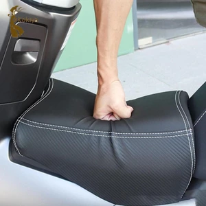 Xe Máy Trước Ghế Trẻ Em Bình Nhiên Liệu Ghế Đi Dài Da PU Đen Thoải Mái Mềm Cong Chùm Đệm Cho Pcx160