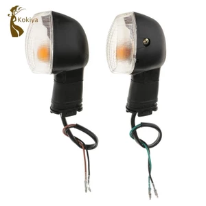1 Cặp Đèn báo rẽ màu hổ phách phía trước phía sau cho YAMAHA YZF R1 R6 FZ1 FZ6