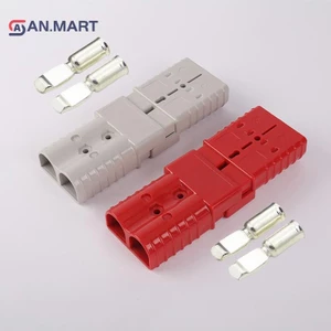 Bigdealssuper 1PC 600V 50 / 120A Bộ phích cắm nguồn Đầu nối nhanh với thiết bị đầu cuối chống bụi cho xe kéo Thuyền Caravan Kết nối siêu