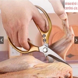 KÉO  Cắt Gà, Kéo Nhà Bếp Lưỡi Thép Trợ Lực, Kéo Đa Năng Cắt Thịt Nướng Thức Ăn Cho Bé dobaohoso1