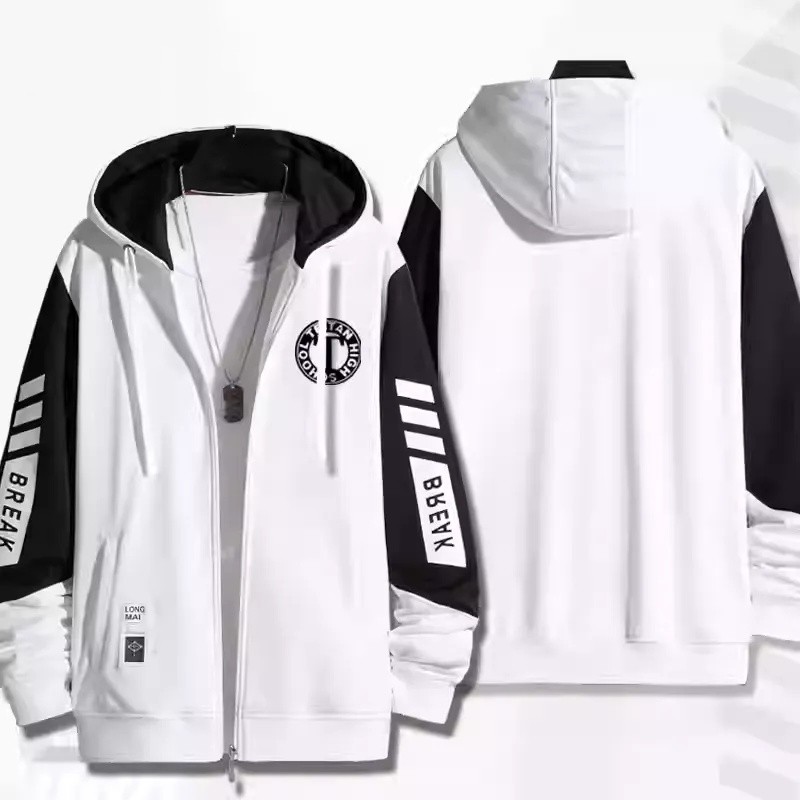 Áo Khoác Unisex Dây Kéo Phong Cách Thám Tử Lừng Danh Conan