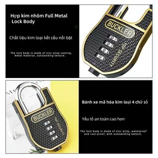 AIMVUKES khóa mật mã 4 số cao cấp Blucker, chống cắt, chống nước, chống trộm, an toàn, cho nhà cửa, nhà kho