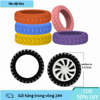 Bộ 8 bọc cao su silicone cho bánh xe vali, giảm tiếng ồn khi kéo vali, bảo vệ sàn nhà khỏi trầy xước và hư hại