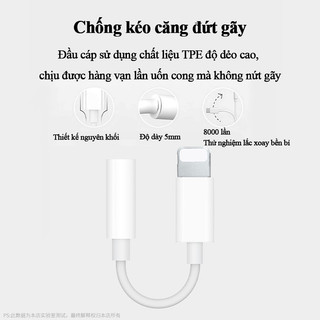 Cổng chuyển tai nghe iOS và Type-C âm thanh rõ tương thích điện thoại máy tính bảng iPhone Samsung Xiaomi Huawei OPPO