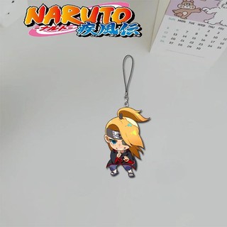 Naruto 2D Sasuke Kakashi Haruno Sakura anime peripheral cartoon mobile phone chain mobile phone lanyard high-value