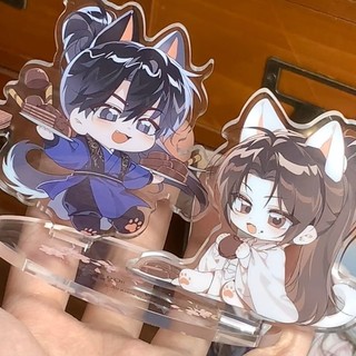 Erha và chủ nhân mèo trắng: mô hình nhân vật anime Chu Wanning, đồ chơi acrylic đứng