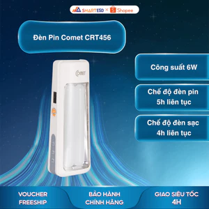 Đèn Pin Comet CRT456 6W - Đèn Pin Cầm Tay Siêu Sáng - Nhỏ gọn - Bảo hành chính hãng 6 tháng