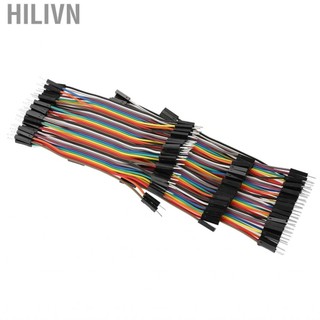 hilivn Bộ dây nhảy 10 cm đầy màu sắc 40pin M đến F cho Breadboard