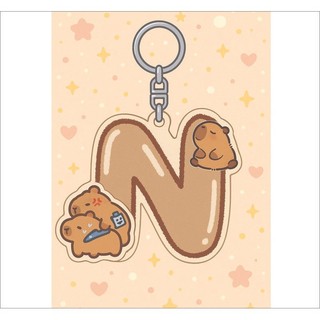Móc khóa chữ CAPYBARA sIÊU CUTE làm quà tặng cho người bạn yêu thương