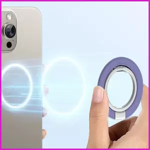 Điện Thoại Nam Châm Nhẫn Từ Tính Có Thể Tháo Rời Để Bàn Kim Loại Giá Đỡ Nhẫn Điện Thoại Đôi Vòng Xoay Cầm Tay Điện Thoại Di Động lyuvn