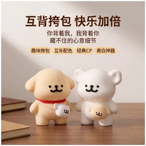 Cùng Ngày Giao Hàng In 3D Dây Bán Chạy Puppy Trang Trí Máy Tính Để Bàn Mềm Mại Dễ Thương Chữa Bệnh Phong Cách Hình