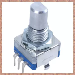 Bộ mã hóa Detent trục 20 điểm và quay 360 độ có nút nhấn Xanh lam + Bạc (R F C V)