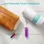 Bàn chải đánh răng gấp du lịch 5 chiếc Lông siêu mềm Chăm sóc kích thước nhà thơ di động cho chuyến đi công tác Sử dụng cắm trại