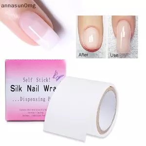 AA 1 Cuộn Sửa Chữa Móng Tay Lụa UV Gel Xây Dựng Sợi Pháp Dụng Cụ Làm Móng Tay Hình Thức Móng Tay Nối Dài Đầu Dính Stiers Bảo Vệ Móng Tay Stiers VN