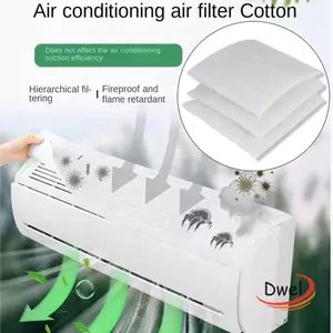 DWEL 5 Tấm Lọc Không Khí, Cửa Hút Điều Hòa Không Khí Gia Đình, Bộ Lọc Cotton Bụi Đa Năng Hiệu Quả Cho Nhiều Thương Hiệu