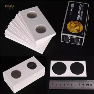 PNPIA- 50 Chiếc Hộp Đựng Đồng Xu Mylar 2x2 Màu Trắng Mới Có Hộp Bảo Quản