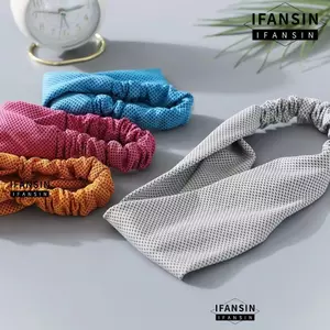 Băng đô đàn hồi mát mẻ FANSIN, Băng đô thể thao thấm mồ hôi nhanh, Băng đô thể thao thoáng khí nhẹ Chạy bộ